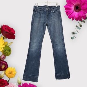 7 For-All Mankind  Y2k Classic Low-Rise Boot-Cut Hippie Style Flare Denim Jeans